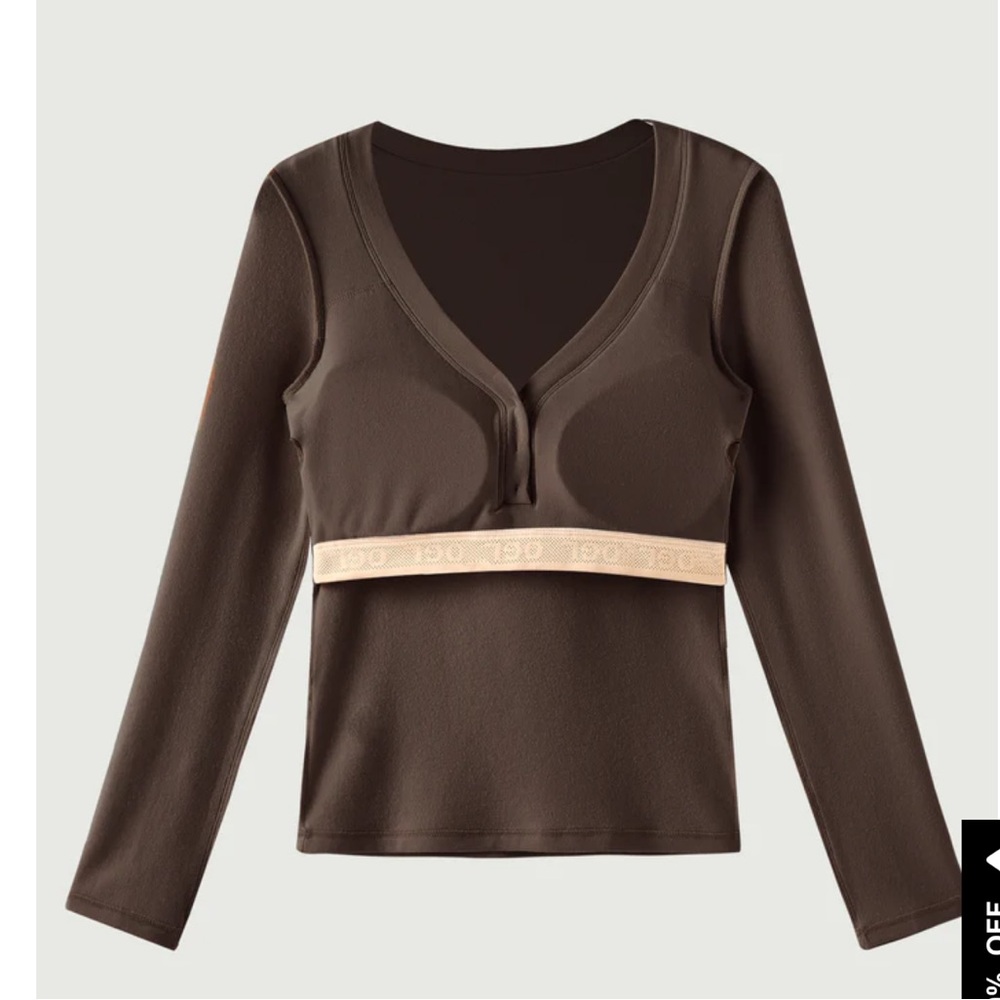 OGL Eco-Mousse®2.0 Quarter Henley Brami Top - Picture 8 of 10